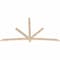 Ekena Millwork Alberta Smooth Timber Gable Bracket, Douglas Fir, 96"W x 56"H x 1 1/2"D x 3 1/2"F, 14/12 Pitch GBW096X56X0204ALB00SDF - alternate 3